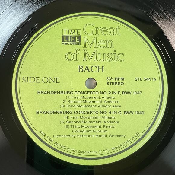 Johann Sebastian Bach Great Men Of Music Time Life Music 4 Vinyl LP Set + Book - Picture 3 of 9